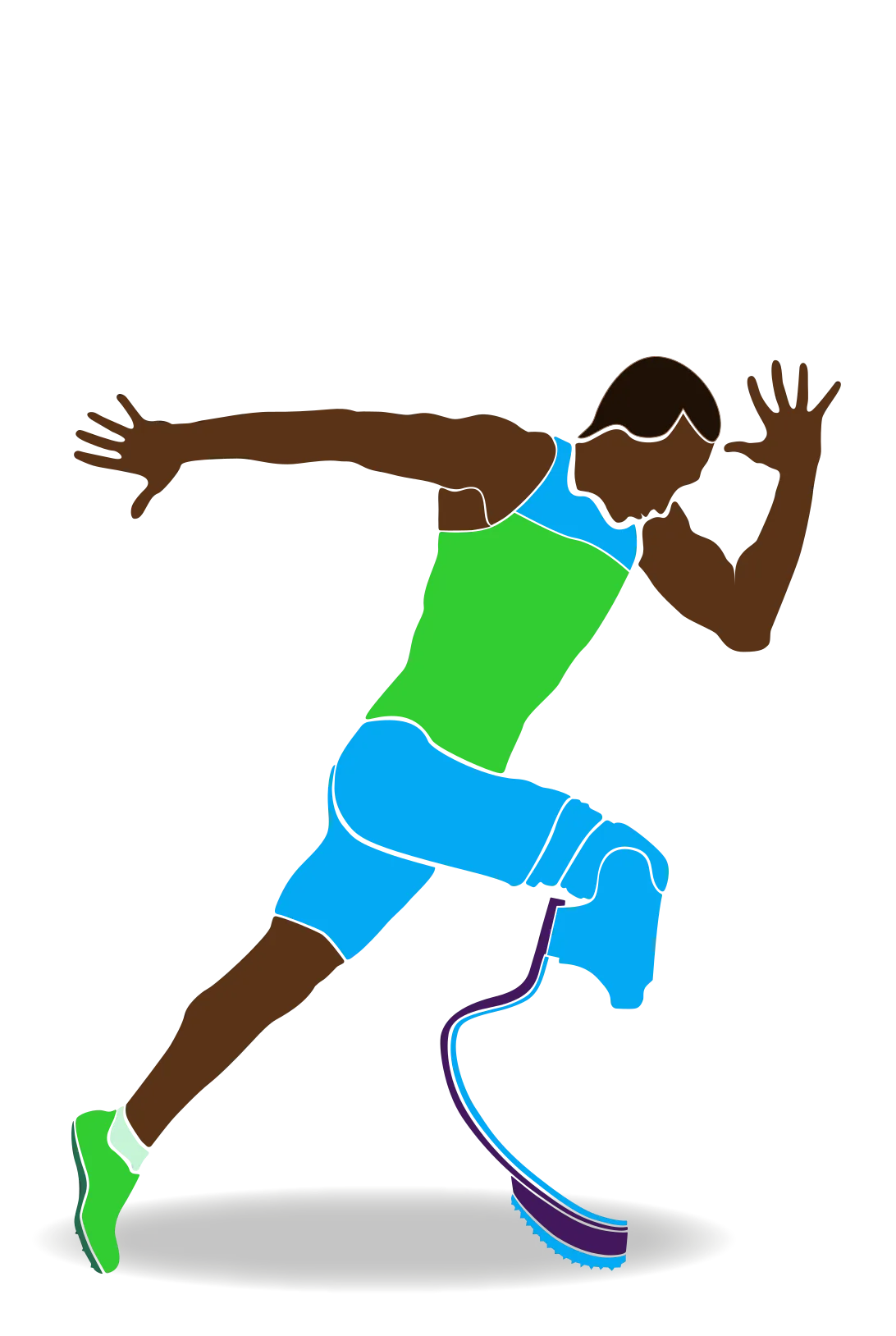 Un sprinteur, une haltérophile et un joueur de basket-ball.